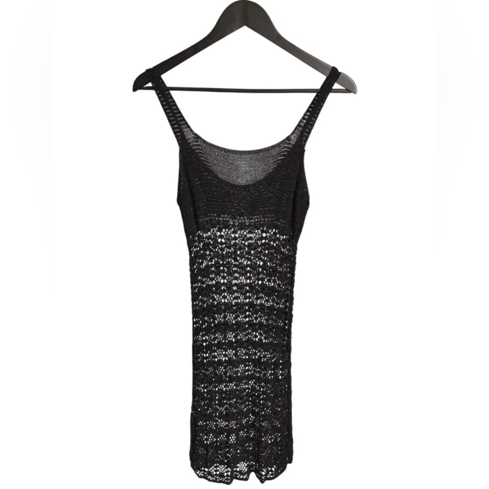 Black Crochet Dress